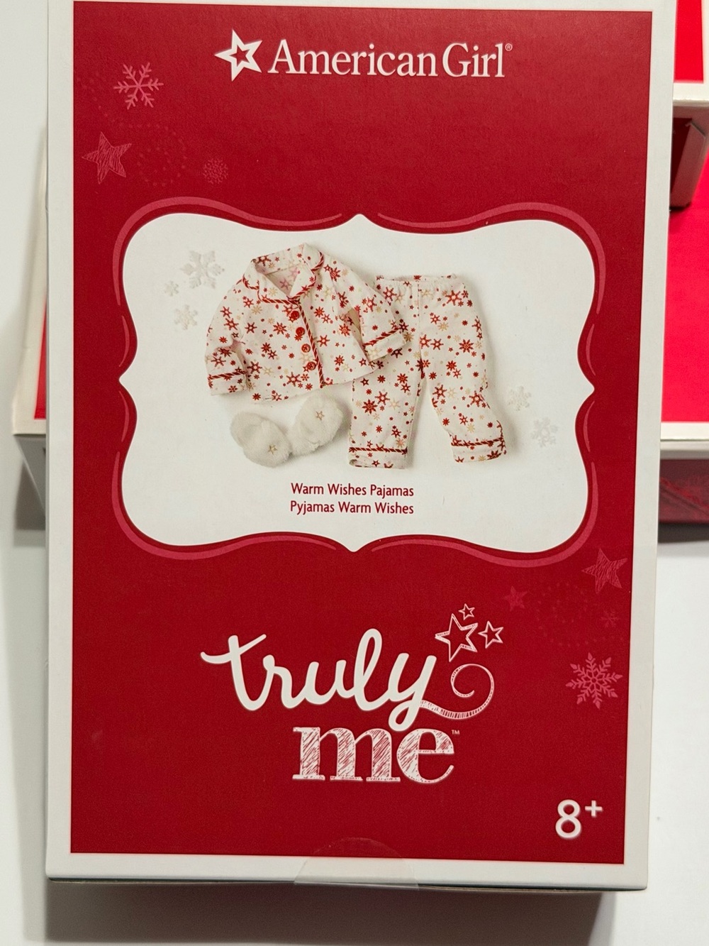 NIB American Girl Warm Wishes Pajamas Retired Truly Me Snowflake PJs-NRFB